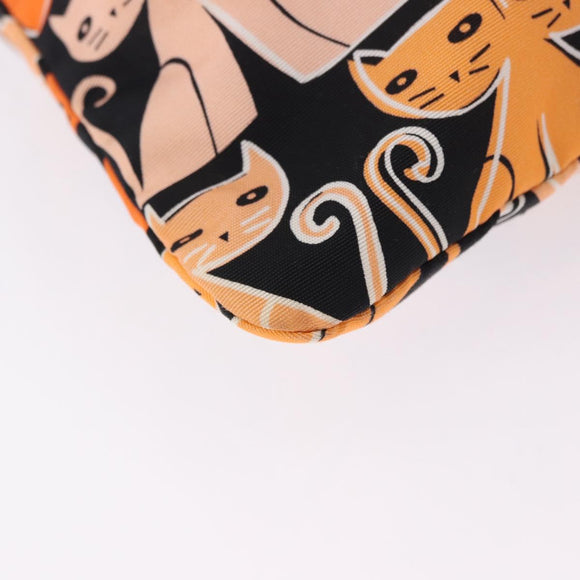 Miu Miu Purse Pouch Nylon Orange Auth 196784V