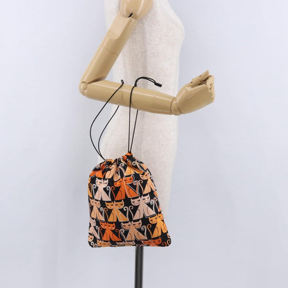 Miu Miu Purse Pouch Nylon Orange Auth 196784V