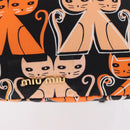 Miu Miu Purse Pouch Nylon Orange Auth 196784V-3