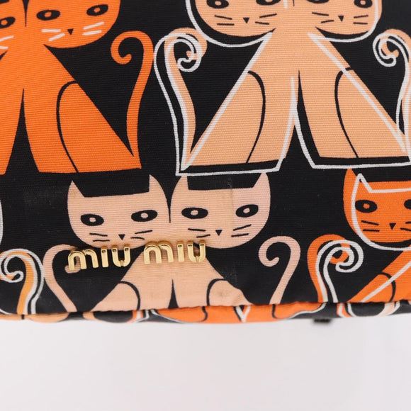 Miu Miu Purse Pouch Nylon Orange Auth 196784V
