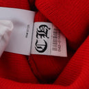 Chrome Hearts Knitted Fabrics Cap Wool Red Auth 196785M-12