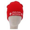 Chrome Hearts Knitted Fabrics Cap Wool Red Auth 196785M-13