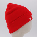 Chrome Hearts Knitted Fabrics Cap Wool Red Auth 196785M-4