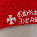 Chrome Hearts Knitted Fabrics Cap Wool Red Auth 196785M-5