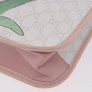 GUCCI GG Supreme Children Tote Bag PVC White 605831 Auth 196787M-15