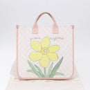 GUCCI GG Supreme Children Tote Bag PVC White 605831 Auth 196787M-12