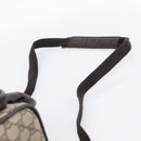 GUCCI GG Supreme Boston Bag PVC 2way Beige Silver 29914 Auth 196788-15