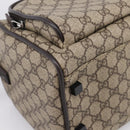 GUCCI GG Supreme Boston Bag PVC 2way Beige Silver 29914 Auth 196788-17