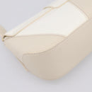 Salvatore Ferragamo Gancini Shoulder Bag Leather Light Beige Gold Auth 196789A-17