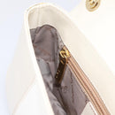 Salvatore Ferragamo Gancini Shoulder Bag Leather Light Beige Gold Auth 196789A-21