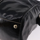 GUCCI Interlocking Web Sherry Line Bag Patent leather Black 170010 Auth 196790V-14