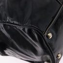 GUCCI Interlocking Web Sherry Line Bag Patent leather Black 170010 Auth 196790V-15