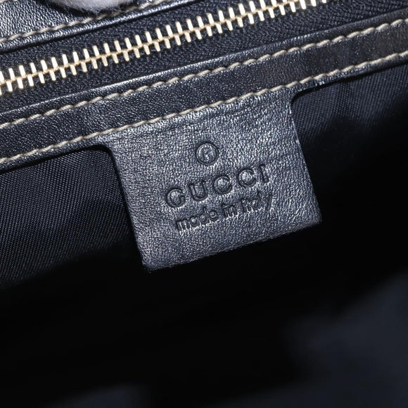 GUCCI Interlocking Web Sherry Line Bag Patent leather Black 170010 Auth 196790V