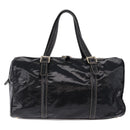 GUCCI Interlocking Web Sherry Line Bag Patent leather Black 170010 Auth 196790V-2