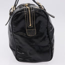 GUCCI Interlocking Web Sherry Line Bag Patent leather Black 170010 Auth 196790V-4
