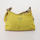 PRADA Hand Bag Nylon 3 Set Yellow Purple black Auth 196792-14