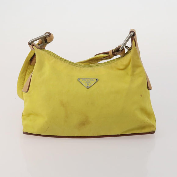 PRADA Hand Bag Nylon 3 Set Yellow Purple black Auth 196792