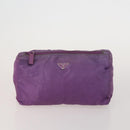 PRADA Hand Bag Nylon 3 Set Yellow Purple black Auth 196792-2
