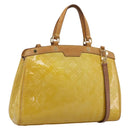 LOUIS VUITTON Monogram Vernis Blair MM Hand Bag Beige M90180 LV Auth 196794-1