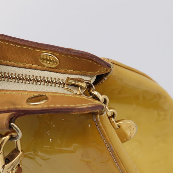 LOUIS VUITTON Monogram Vernis Blair MM Hand Bag Beige M90180 LV Auth 196794