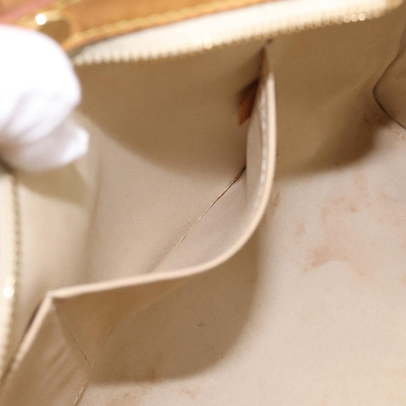 LOUIS VUITTON Monogram Vernis Blair MM Hand Bag Beige M90180 LV Auth 196794