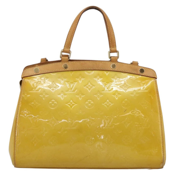 LOUIS VUITTON Monogram Vernis Blair MM Hand Bag Beige M90180 LV Auth 196794