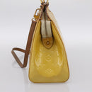 LOUIS VUITTON Monogram Vernis Blair MM Hand Bag Beige M90180 LV Auth 196794-4