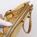 LOUIS VUITTON Monogram Vernis Blair MM Hand Bag Beige M90180 LV Auth 196794-6