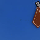 HERMES Zip Angor Clutch Bag Leather Blue Silver Auth 196795SM-2