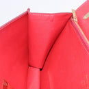 Salvatore Ferragamo Gancini Hand Bag Leather 2way Bordeaux Gold Auth 196796A-22
