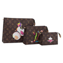 LOUIS VUITTON Monogram Panda Trio Posh Toilette Bag M13762 LV Auth 196797SM-1