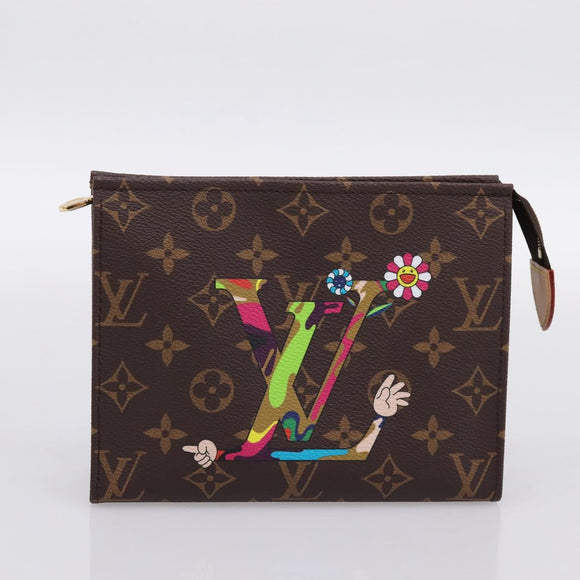 LOUIS VUITTON Monogram Panda Trio Posh Toilette Bag M13762 LV Auth 196797SM