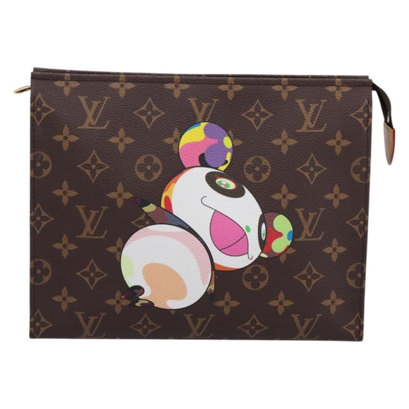LOUIS VUITTON Monogram Panda Trio Posh Toilette Bag M13762 LV Auth 196797SM