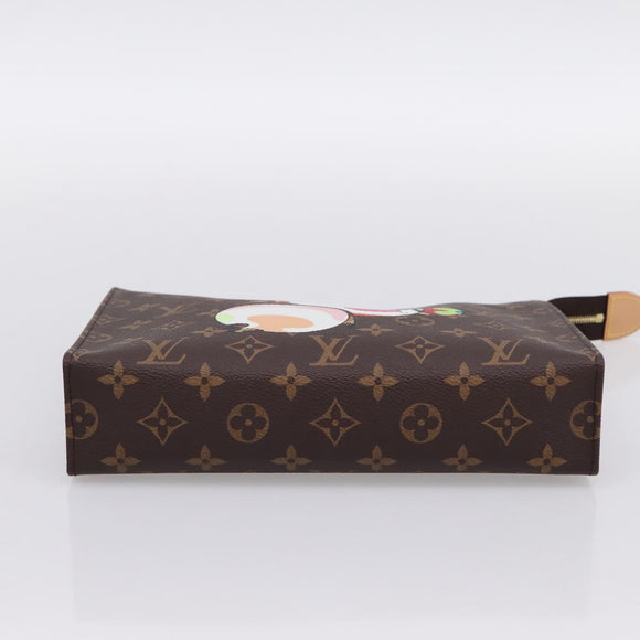 LOUIS VUITTON Monogram Panda Trio Posh Toilette Bag M13762 LV Auth 196797SM
