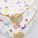 LOUIS VUITTON Monogram Multicolor Trouville Hand Bag White M92663 Auth 196798SM-15