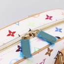 LOUIS VUITTON Monogram Multicolor Trouville Hand Bag White M92663 Auth 196798SM-17