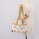 LOUIS VUITTON Monogram Multicolor Trouville Hand Bag White M92663 Auth 196798SM-23