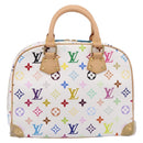 LOUIS VUITTON Monogram Multicolor Trouville Hand Bag White M92663 Auth 196798SM-2