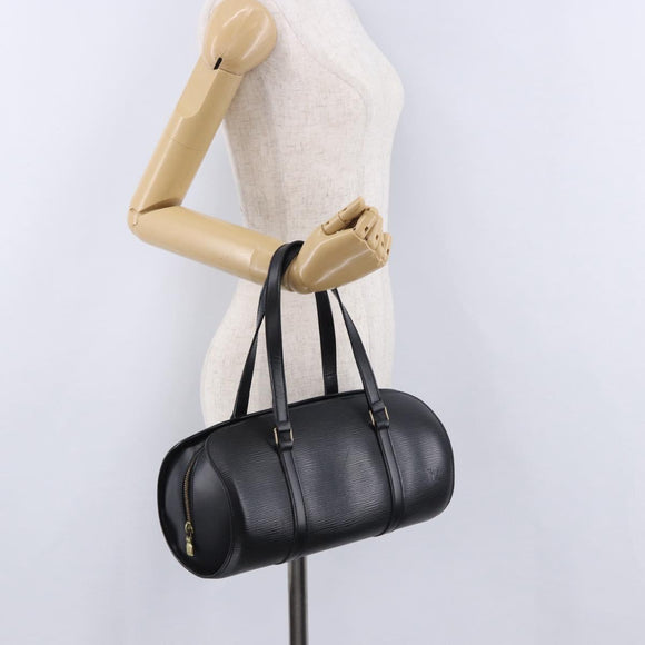 LOUIS VUITTON Epi Soufflot Hand Bag Black M52222 LV Auth 196800V