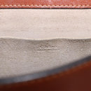 Chloe Nile Hand Bag Leather 2way Brown Gold Auth 196802A-20