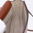 Chloe Nile Hand Bag Leather 2way Brown Gold Auth 196802A-21
