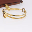 Chloe Nile Hand Bag Leather 2way Brown Gold Auth 196802A-7