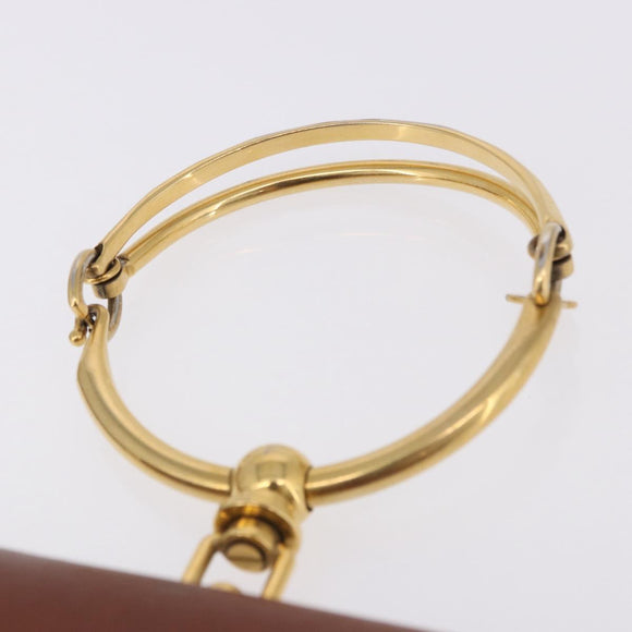Chloe Nile Hand Bag Leather 2way Brown Gold Auth 196802A