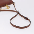 Chloe Nile Hand Bag Leather 2way Brown Gold Auth 196802A-8