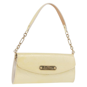 LOUIS VUITTON Monogram Vernis Sunset Bluebird Bag Perle M93541 LV Auth 196803A