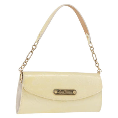 LOUIS VUITTON Monogram Vernis Sunset Bluebird Bag Perle M93541 LV Auth 196803A