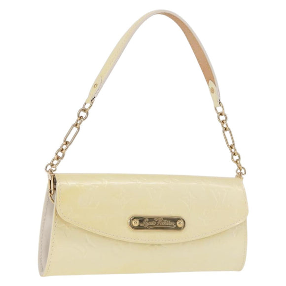 LOUIS VUITTON Monogram Vernis Sunset Bluebird Bag Perle M93541 LV Auth 196803A