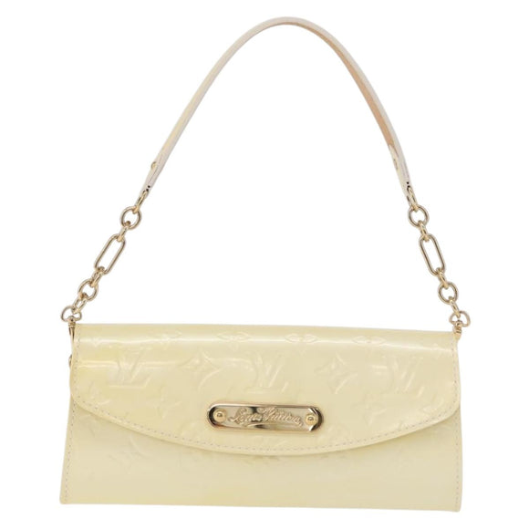 LOUIS VUITTON Monogram Vernis Sunset Bluebird Bag Perle M93541 LV Auth 196803A