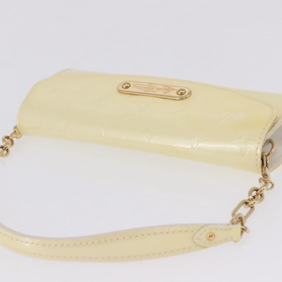 LOUIS VUITTON Monogram Vernis Sunset Bluebird Bag Perle M93541 LV Auth 196803A