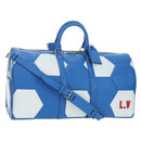 LOUIS VUITTON Epi 2018 FIFA Keepall Bandouliere 50 Bag Blue M52120 Auth 196804SM-1